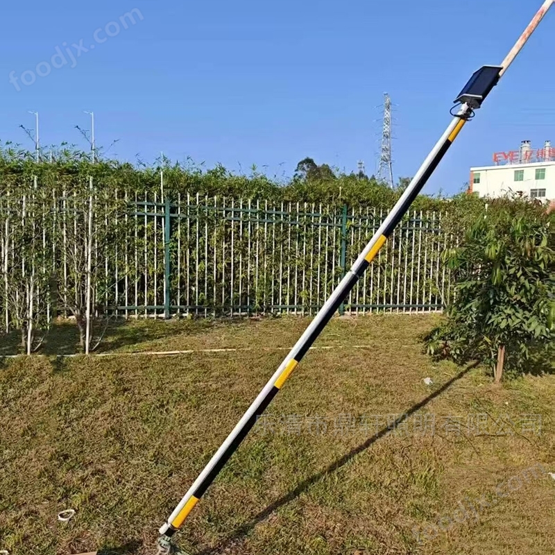 LED太陽能斜拉線警示燈紅色2W晚間電網護管